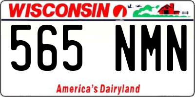 WI license plate 565NMN