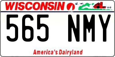 WI license plate 565NMY