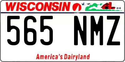 WI license plate 565NMZ