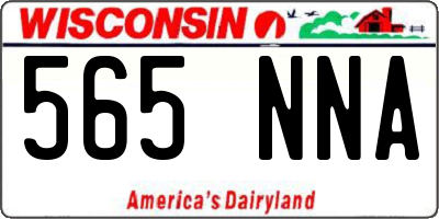 WI license plate 565NNA