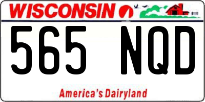 WI license plate 565NQD