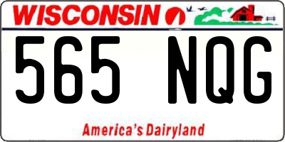 WI license plate 565NQG
