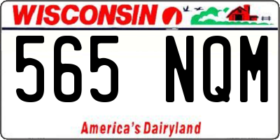 WI license plate 565NQM