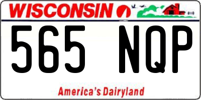 WI license plate 565NQP