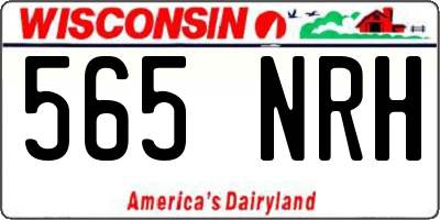 WI license plate 565NRH
