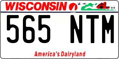 WI license plate 565NTM