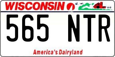 WI license plate 565NTR