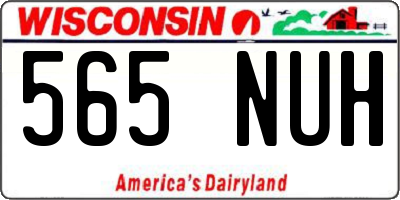 WI license plate 565NUH
