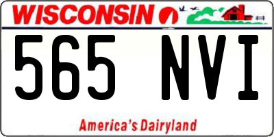 WI license plate 565NVI
