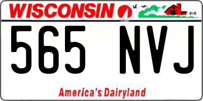WI license plate 565NVJ