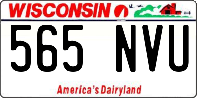 WI license plate 565NVU