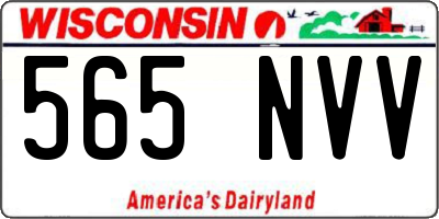 WI license plate 565NVV