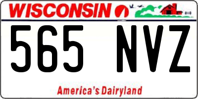WI license plate 565NVZ