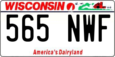 WI license plate 565NWF