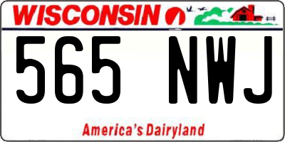 WI license plate 565NWJ