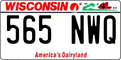 WI license plate 565NWQ