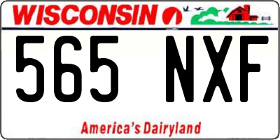 WI license plate 565NXF