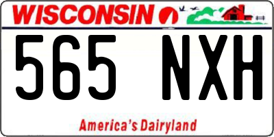WI license plate 565NXH