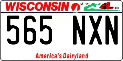WI license plate 565NXN