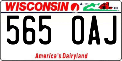 WI license plate 565OAJ