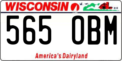 WI license plate 565OBM