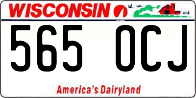 WI license plate 565OCJ