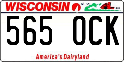 WI license plate 565OCK