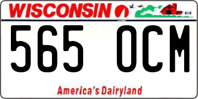 WI license plate 565OCM