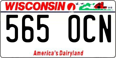 WI license plate 565OCN