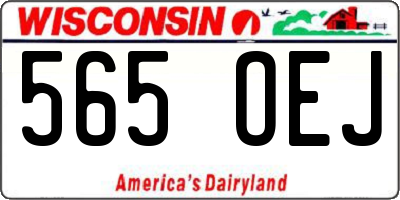 WI license plate 565OEJ