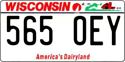 WI license plate 565OEY