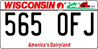 WI license plate 565OFJ