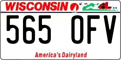 WI license plate 565OFV