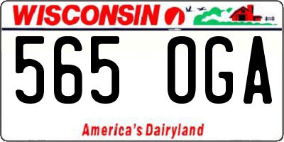 WI license plate 565OGA