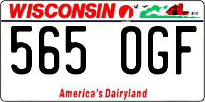 WI license plate 565OGF