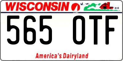 WI license plate 565OTF