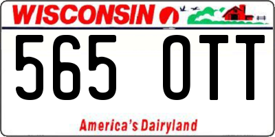 WI license plate 565OTT