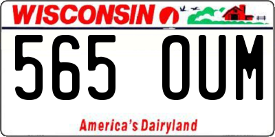 WI license plate 565OUM