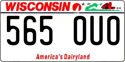 WI license plate 565OUO