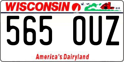 WI license plate 565OUZ