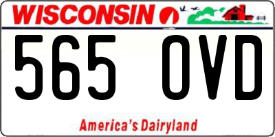 WI license plate 565OVD