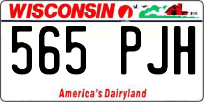 WI license plate 565PJH