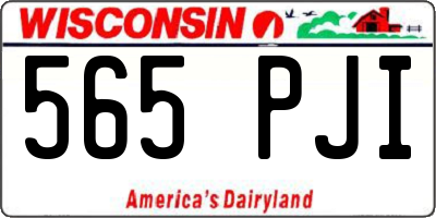 WI license plate 565PJI