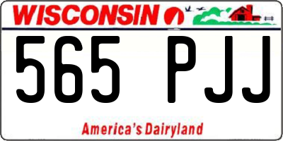 WI license plate 565PJJ
