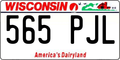 WI license plate 565PJL