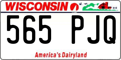 WI license plate 565PJQ