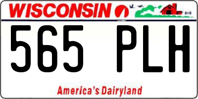 WI license plate 565PLH