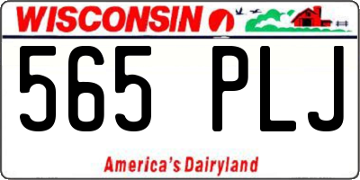 WI license plate 565PLJ