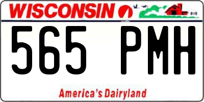 WI license plate 565PMH