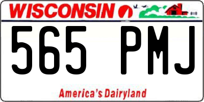 WI license plate 565PMJ